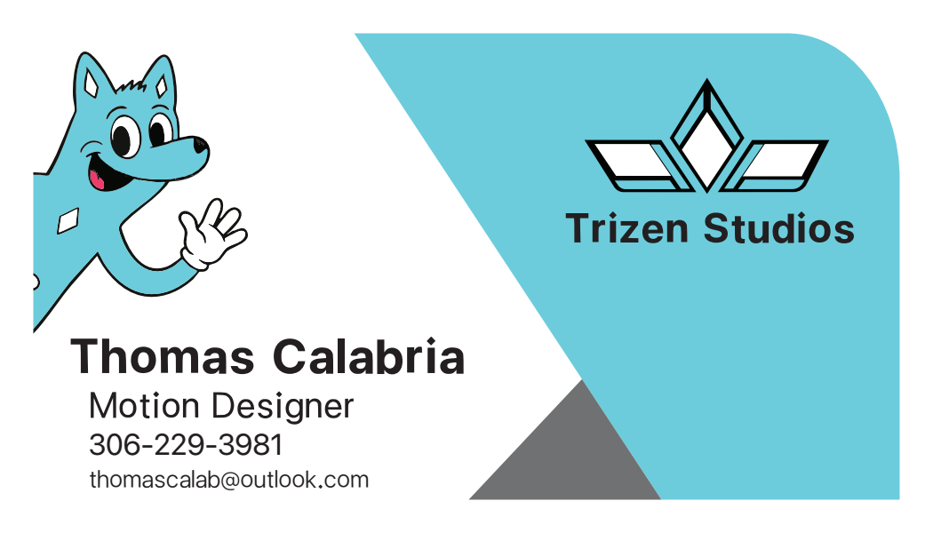 Trizen Studios Business Card Front